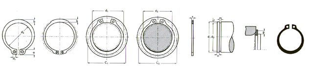 Anillo de Retención Tipo E (Externo)