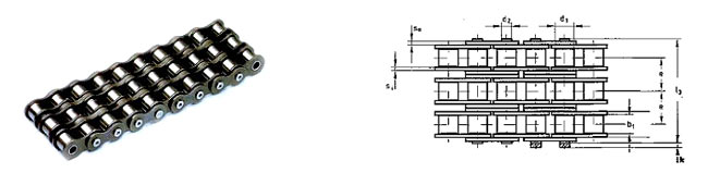 cadena de Transmision Triplex de Rodillos - Standard Americano