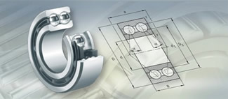 Rodamientos de contacto Angular de dos hileras de Bolas